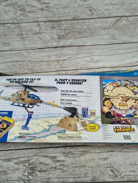 undefined Other - 1993 Milton Bradley / Hasbro "Flying Thunder" motorized helicopter game